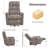 31" Oversized Power Recliner Chair With Adjustable Headrest, Fsc Wood Frame & 360 Lb. Weight Capacity (set Of 2)