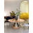 Orange Ice Jade Round Dining Table