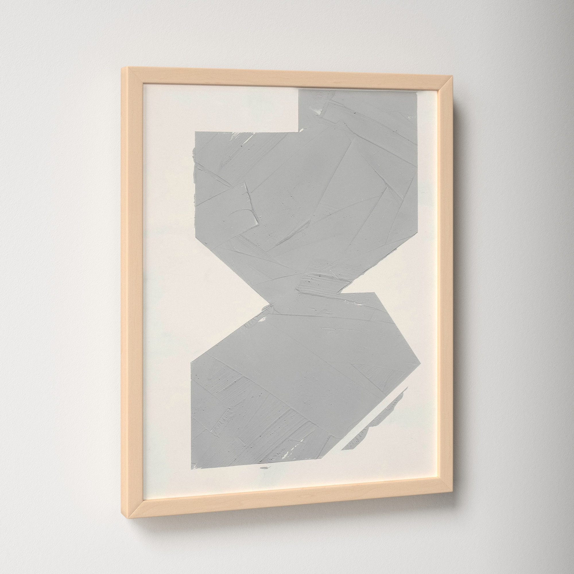 Equipoise In Greige II by Ivo Stoyanov, 16" W x 20" H, Cream