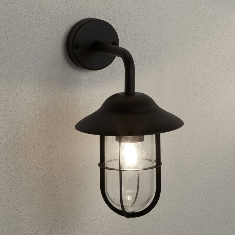 Henriet 31cm H Outdoor Barn Light, Black