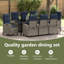8 - Person Patio Dining Set with Rectangular Table
