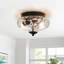 Plafonnier encastré en verre 2 lumières Darrus-694318270