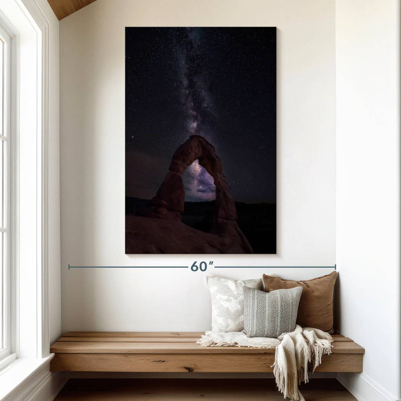 Oberle Milky Way Over Delicate Arch, 51" H x 34" W