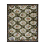Hand-Knotted High-Quality Brown, Light Blue, and Taupe Area Rug