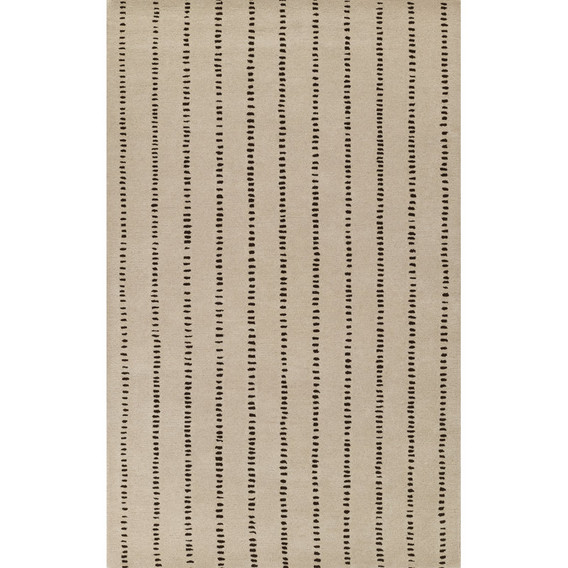 Tapis beige en laine touffeté à la main Austen, Rectangle 2 pi x 3 pi