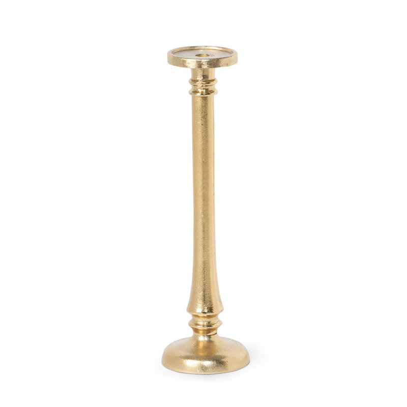 Classic Cast Aluminum Candle Stick, 20" H x 5.5" W x 5.5" D