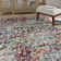 Felty Abstract Blue/Green/Orange Area Rug