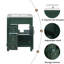Meuble-lavabo 24 po avec lavabo en céramique, petite armoire de salle de bain, armoire moderne avec 2 tiroirs et tablette réglable-1709666451