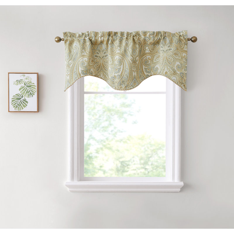 Gillot Blackout Rod Pocket 50" Window Valance, Neutral