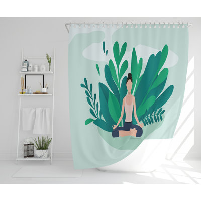 Ellajean 13 Piece Polyester Shower Curtain Set