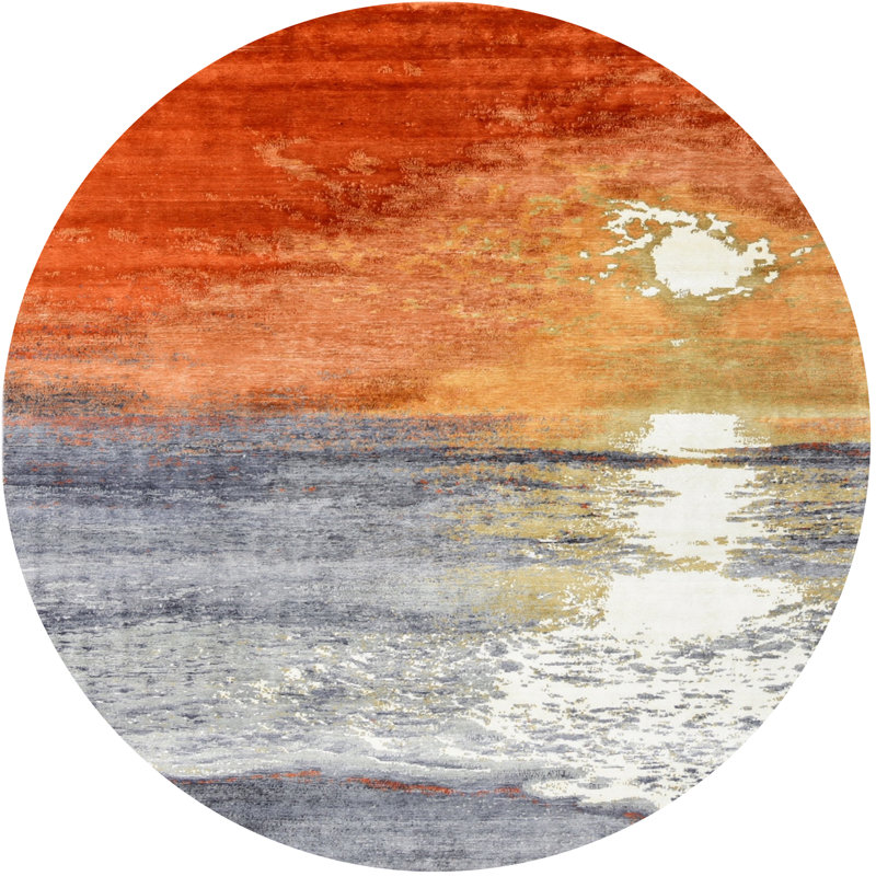 Oriental Indoor Rug, Round 6'