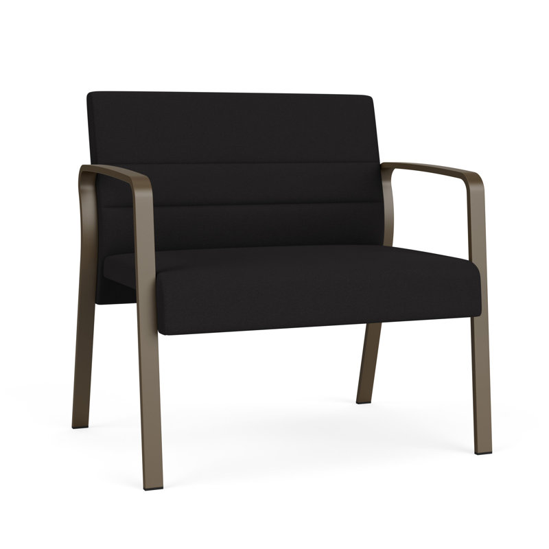 Chaise bariatique Waterfall, Bronze, Portes ouvertes en tissu noir