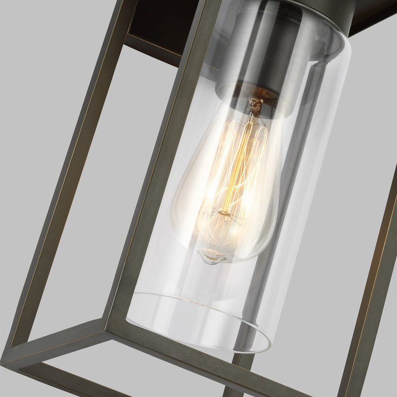 Kota Wall Light, Antique Bronze, 14.63" H x 6.38" W x 6.38" D