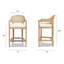 Americana Mid-Century Modern Cane Back Counter Stool-223095285-223095280