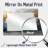 Golden Harmony Of Mums Flower II - Floral Wall Mirror Art - Printed On Metal-134149539