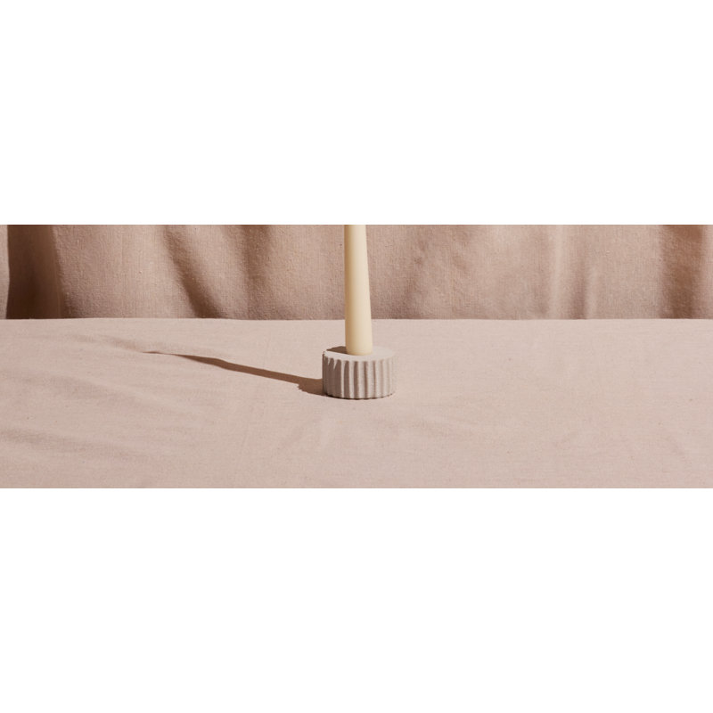 Pilar Low Candle Holder, 2.5" H x 0.75" W x 0.75" D