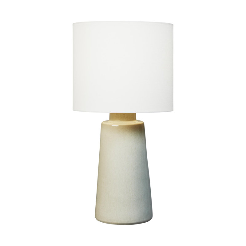 Vessel Table Lamp, 27.38" H x 14" W x 14" D, Shellish Gray