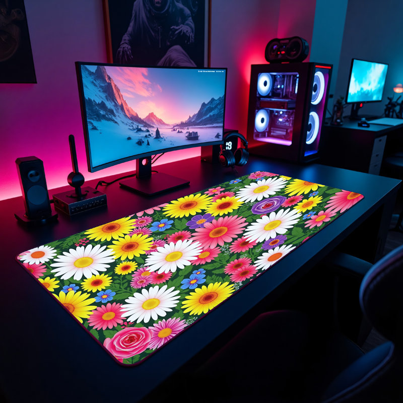 Polyester Desk Pad, 14.4x12.1