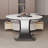 Leaf shaped shaped rock table-104470987-104470988