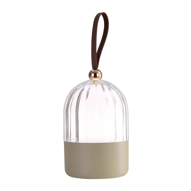 Lampe de table à DEL intégrée Lunari, Blanc mat