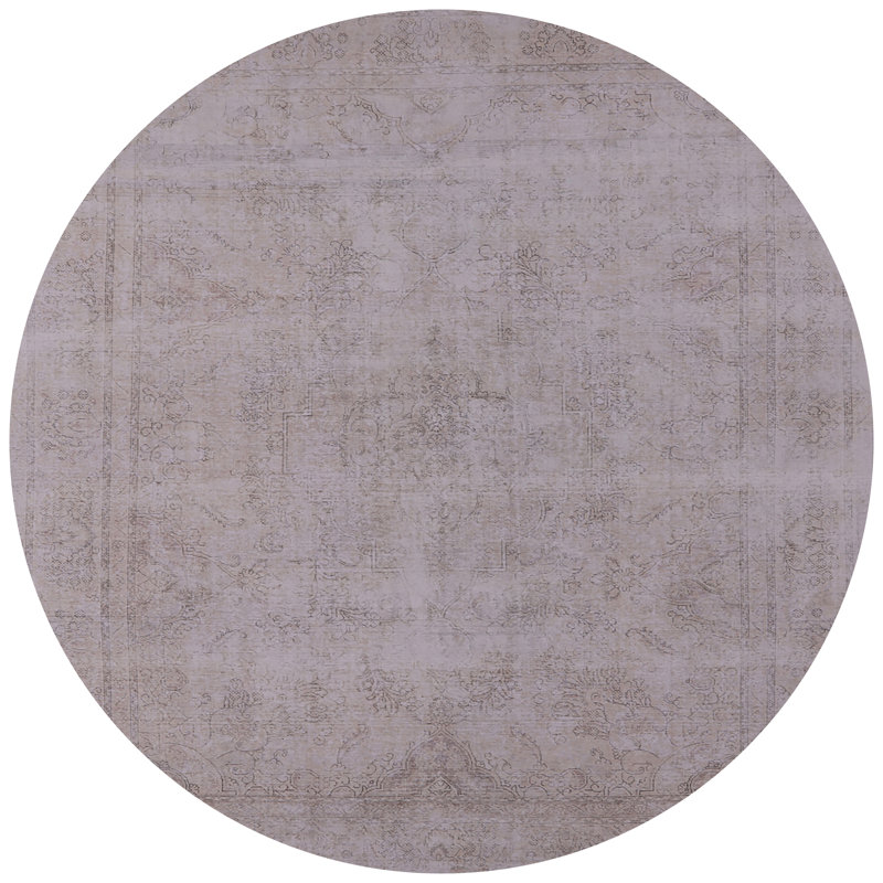 Tapis oriental gris Mina, Rond 4 pi
