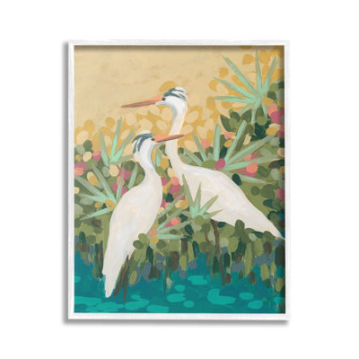 «Nautical Birds In River Single Photo Frame» par June Erica Vess sur toile