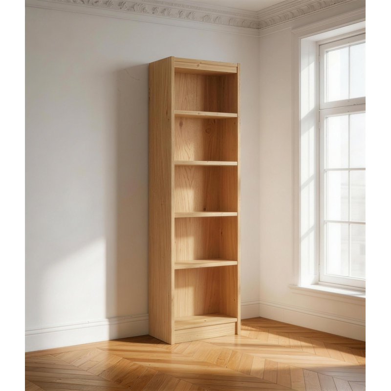 Haden 182.8cm H x 47.6cm W Standard Bookcase, English Oak