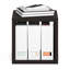 Étagère à livres empilable, bibliothèque cubique de rangement avec dos ouvert, extra épaisse, 40 x 40 x 37 cm, idéale pour le salon, la chambre ou le bureau, chêne noir foncé-123751449