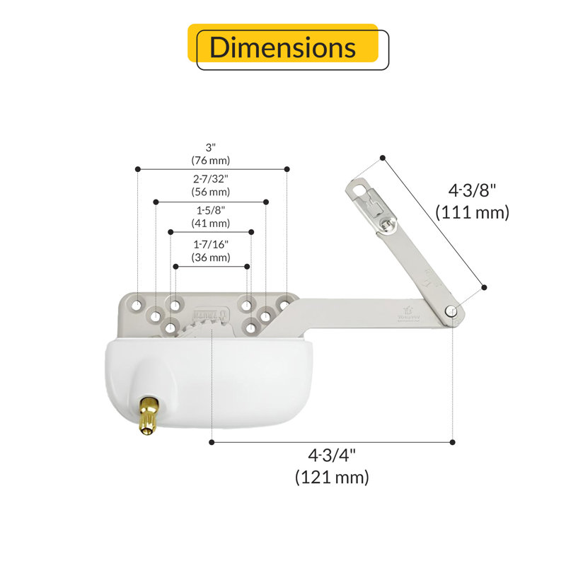 Finition blanche de type bras gauche à bras divisé, Blanc
