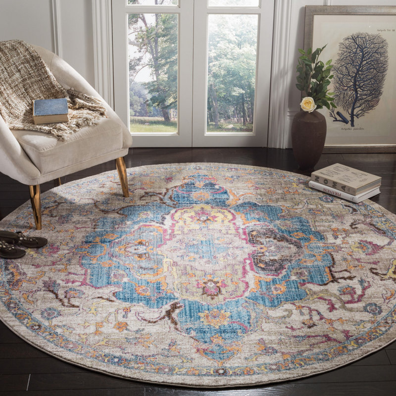Jehanne Performance Oriental Rug, Round 7'