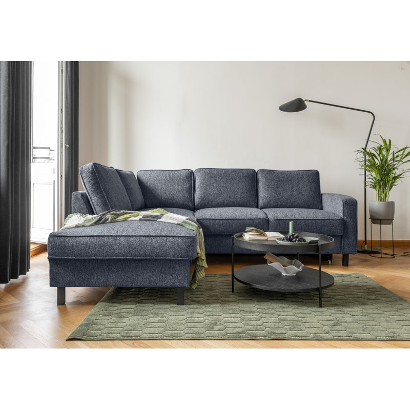 Molly Corner Sofa Bed, Navy Blue, Left Hand Facing