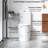 Elongated One Piece Toilet with Comfort Chair Seat ADA Height 17.3" Modern Toilet for Bathroom, Dual Flush 1.1/1.6 GPF, MAP 1000g,, 12" Rough-In, Soft Closing Seat-116498526
