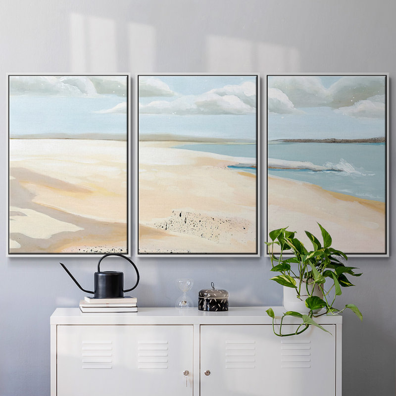3 pièces Sandy Getaway II, H 24 po x l 48 po x P 2 po, Blanc