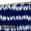 Rideau de douche bleu marine Batik Tie Dye-129040309