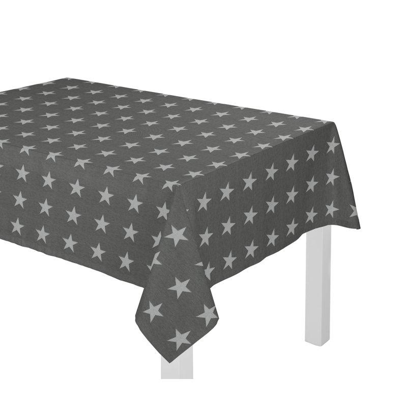Loomis Tablecloth, Grey/Brown/Blue, 130cm W x 190cm L