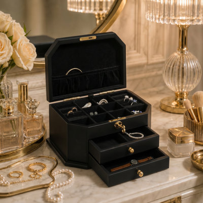 Luxury Multi-layer Jewelry Box Organizer With Drawers