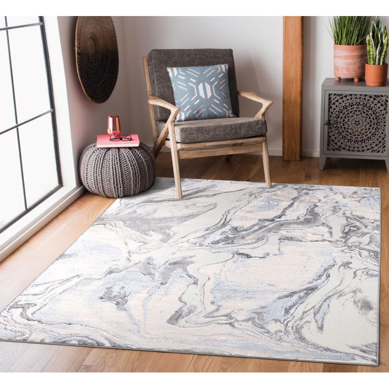 Mariselys Abstract Indoor / Outdoor Area Rug, Rectangle 50cm x 80cm