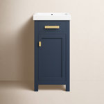 Caitlyn 17.3'' Single Bathroom Vanity with Ceramic Top