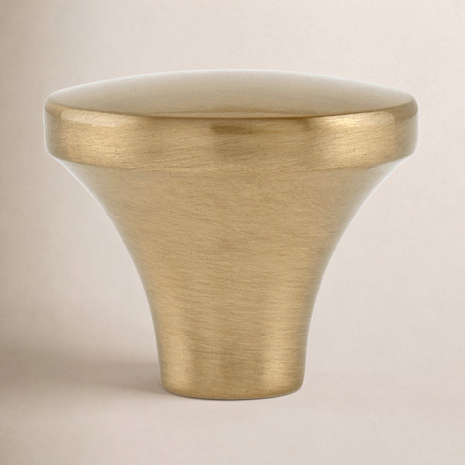 Lancaster 1 1/8" Diameter Knob, Satin Brass