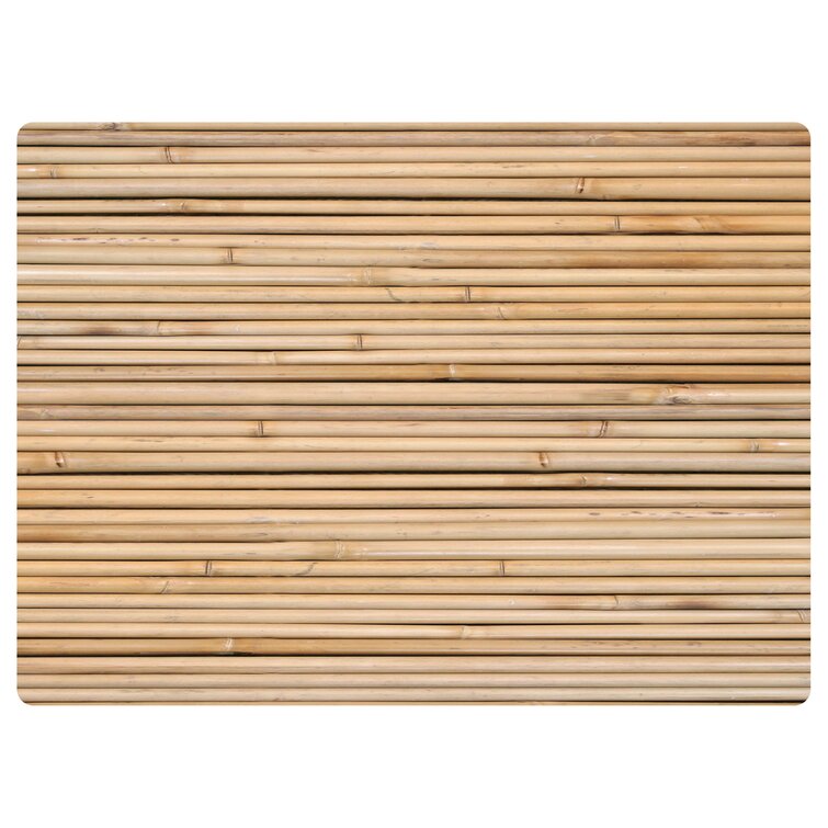 Symple Stuff Beveled Bamboo Office Chairmat Size: 47 x 60, Finish: Dark Cherry