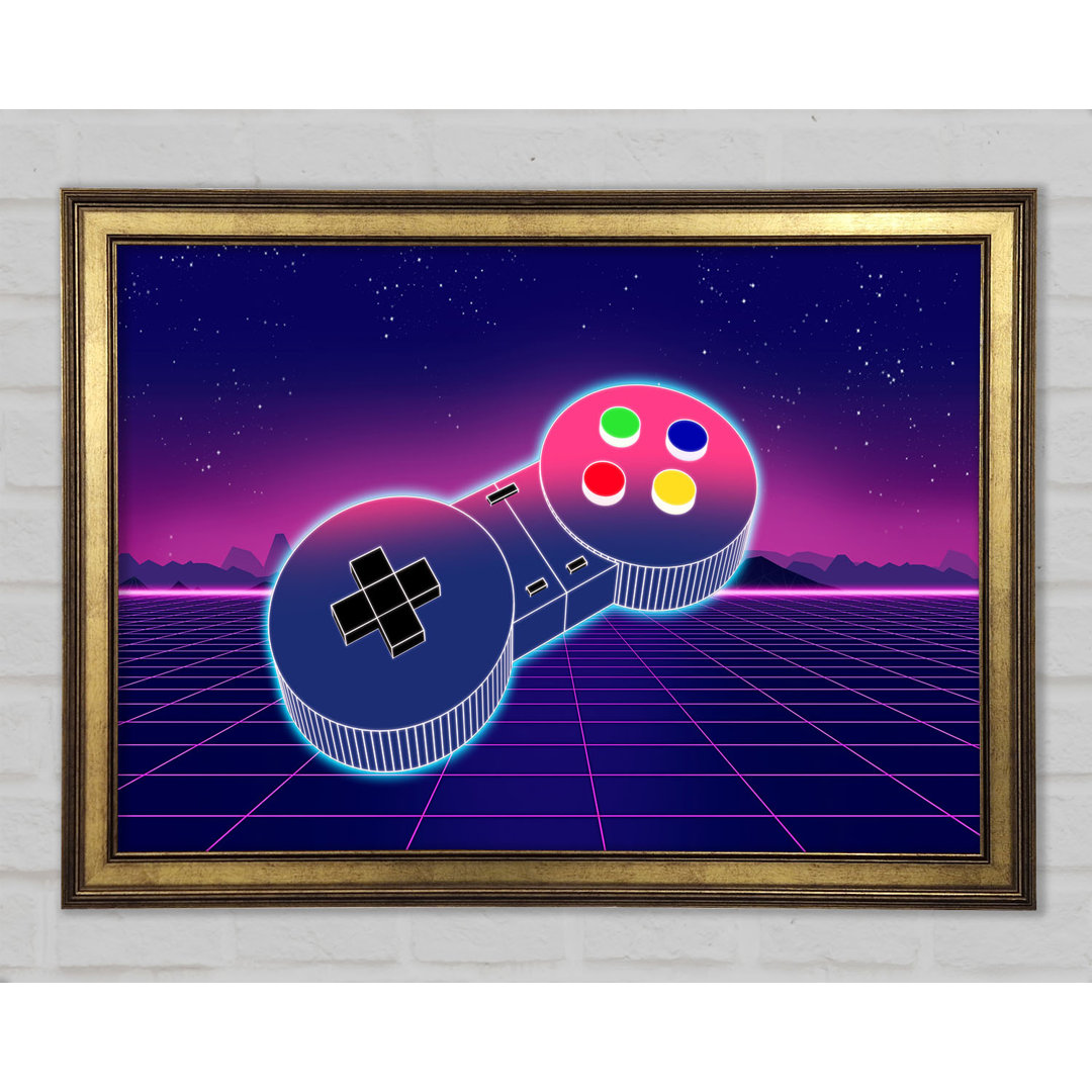 Retro Game Controller - Einzelner Bilderrahmen Kunstdrucke