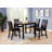 Upholstered Counter Height Chairs In Espresso Finish