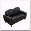Causeuse classique en similicuir respirant avec rivets en laiton-132953388-132953389