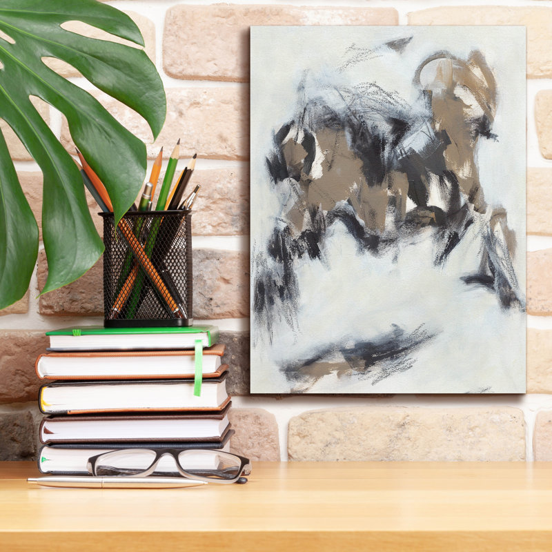 Art mural sur toile Wrought Studio ™ «Latte Love» par Valerie Corvin, H 16 po x l 12 po x P 0,75 po
