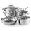 Batterie de cuisine en acier inoxydable 8 pièces Cook N Home