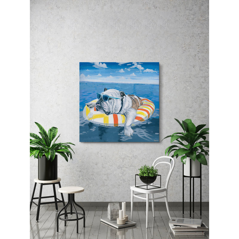 Parvez Taj - Wrapped Canvas Painting, 20 cm H x 20 cm W x 4 cm D