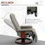 Fauteuil inclinable manuel en similicuir, bois-1144090376