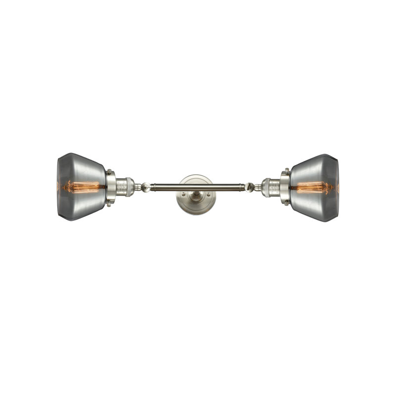 Chill 2 - Light Dimmable Vanity Light, Brushed Satin Nickel, Smoked
