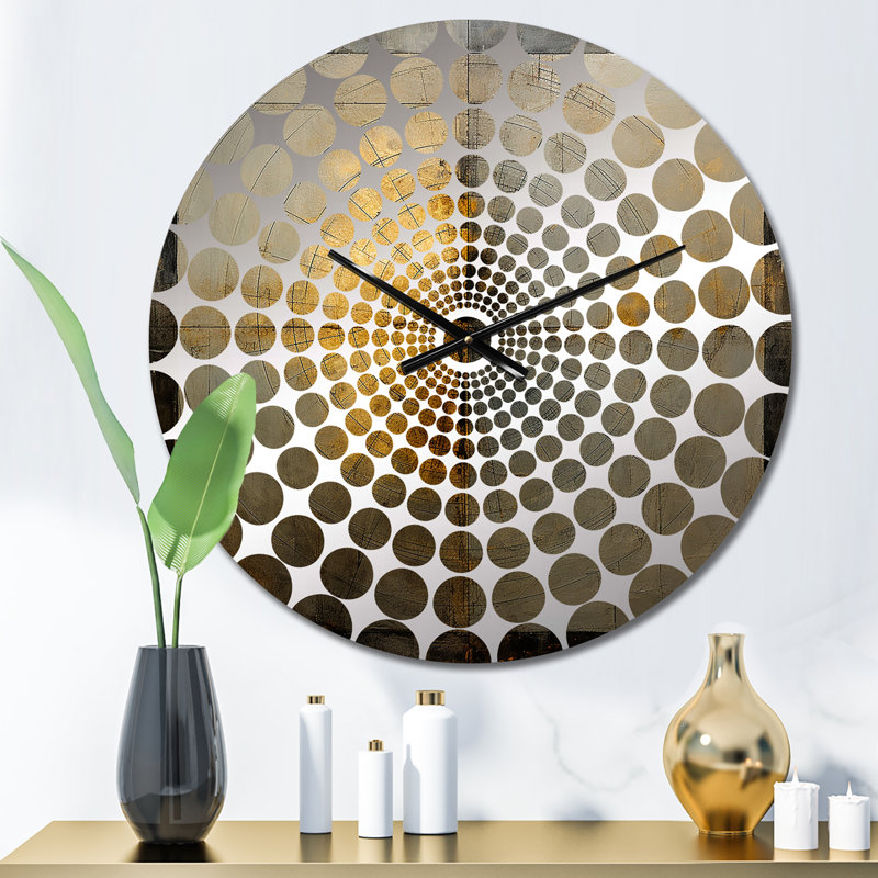 Winifrede - Horloge murale peinture abstraite, Petit