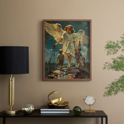 Religious Series CDXL III, reproduction d'art encadrée - bois massif